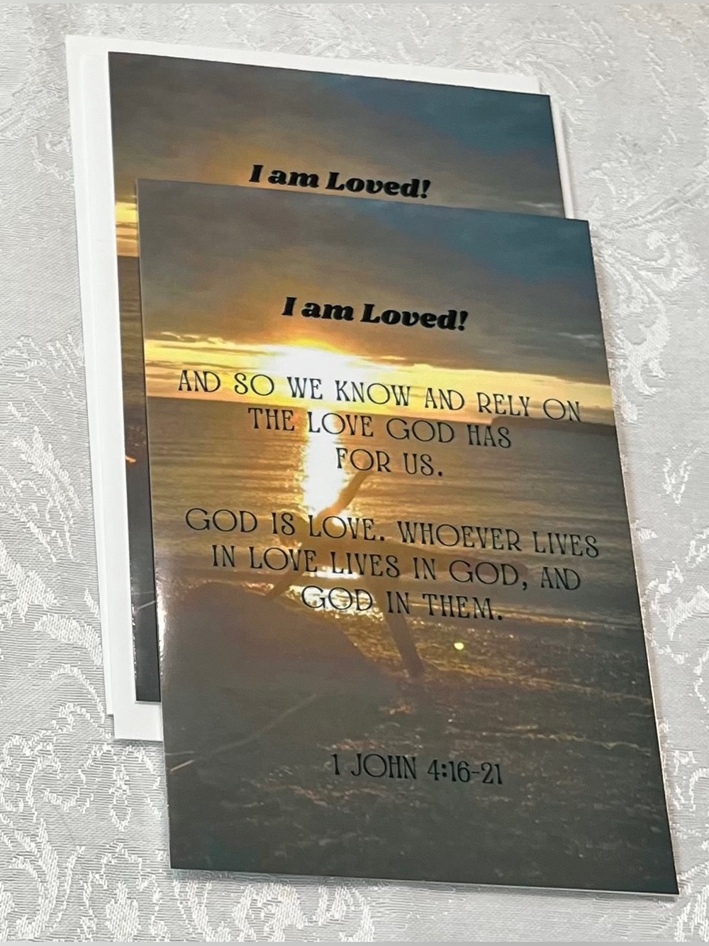 Inspirational Scripture Cards Set of 6, “I Am Seen,” “I Am Known” “I Am Loved” - Picture 5 of 9